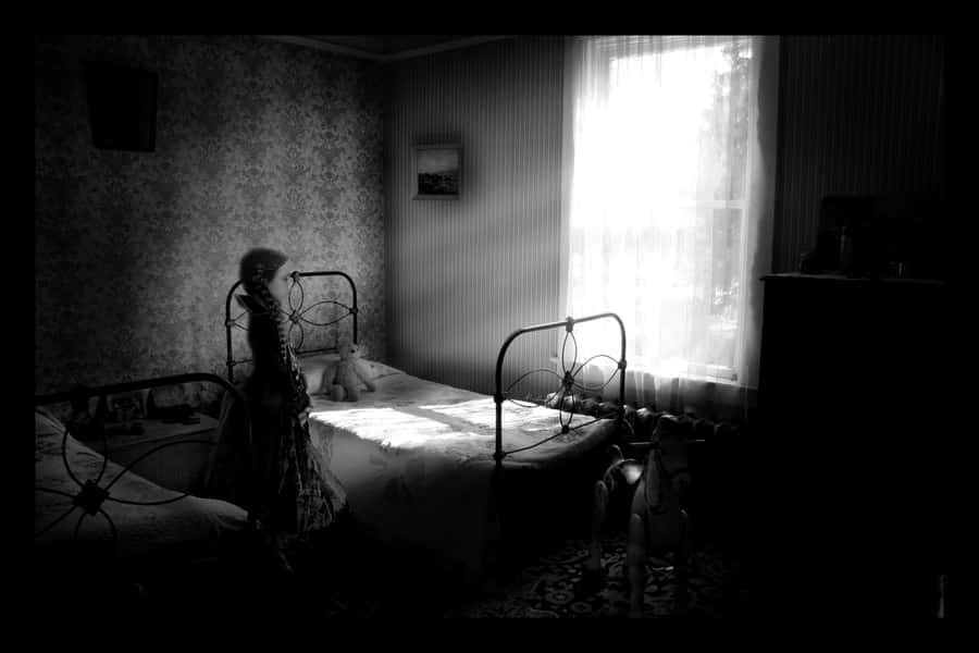 Mysterious Dark Corner In A Forest Wallpaper