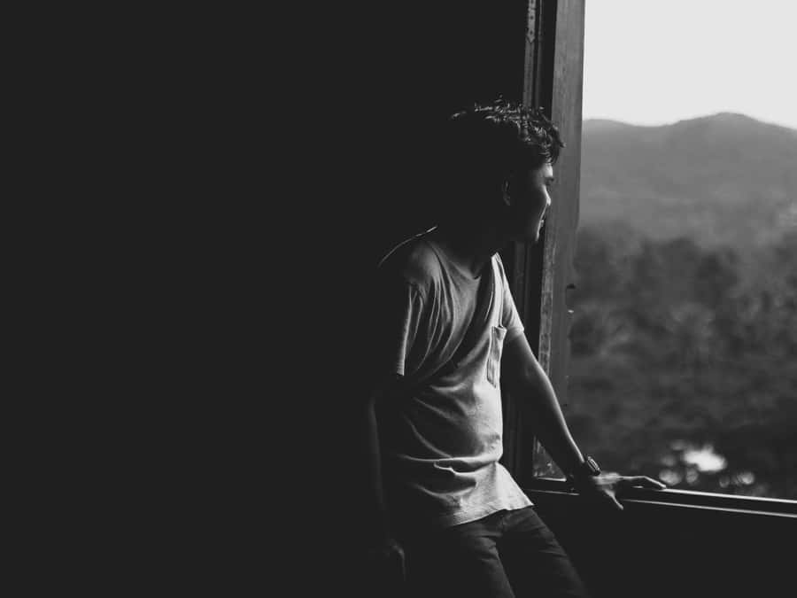 Mysterious Dark Corner In An Abandoned Building Wallpaper