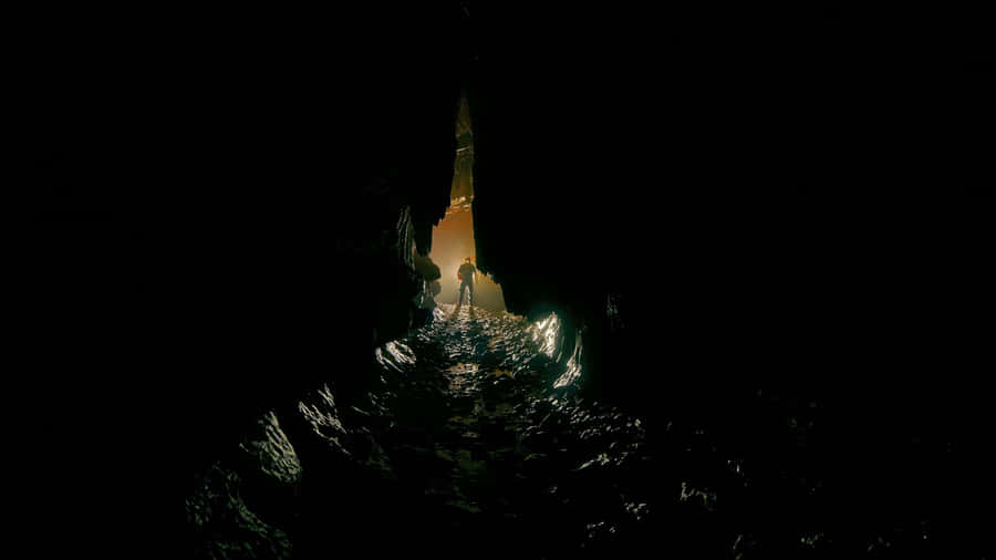 Mysterious Dark Corner In An Urban Environment Wallpaper