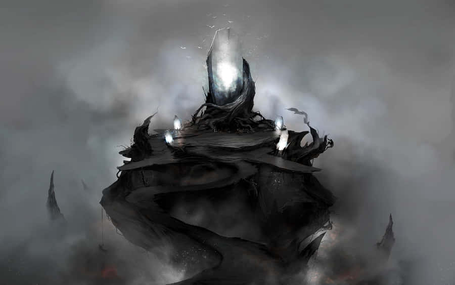 Mysterious Dark Magic Sorcerer Wallpaper