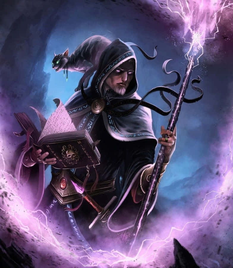 Mysterious Dark Magic Sorcerer Wallpaper