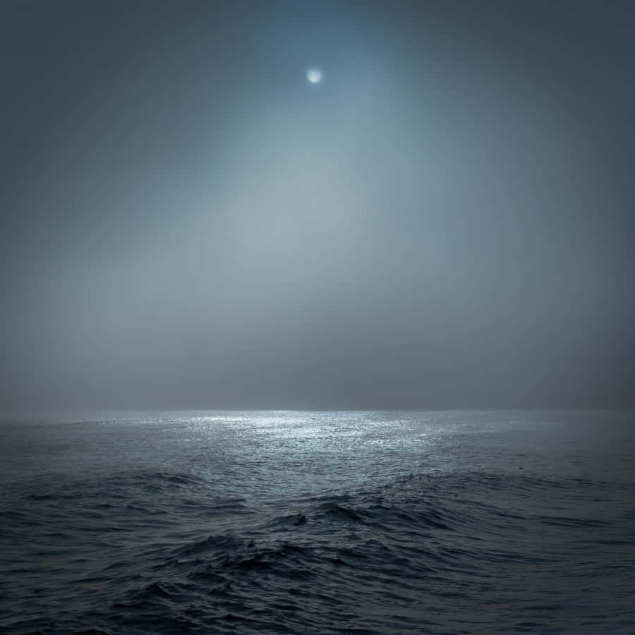 Mysterious Dark Ocean Waves Wallpaper