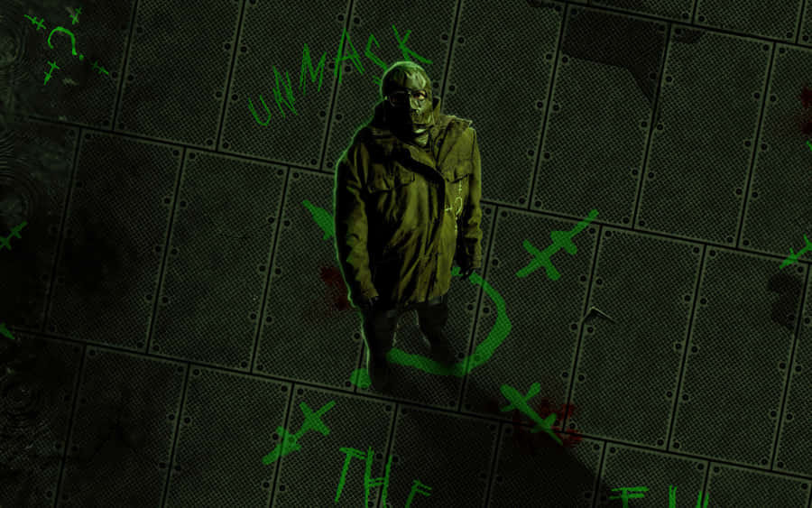 Mysterious_ Figure_ Among_ Cryptic_ Symbols Wallpaper