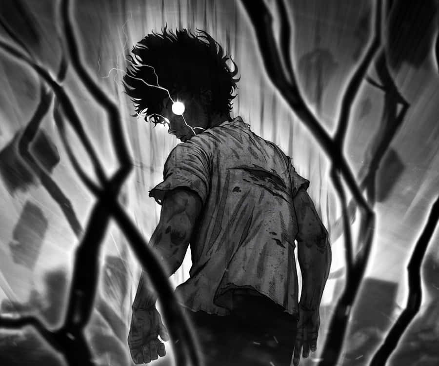 Mysterious Figure Black Aura Wallpaper