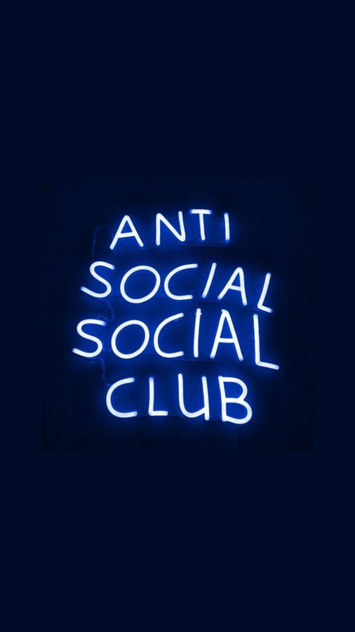 Mysterious Glow With Anti Social Social Club Theme Wallpaper