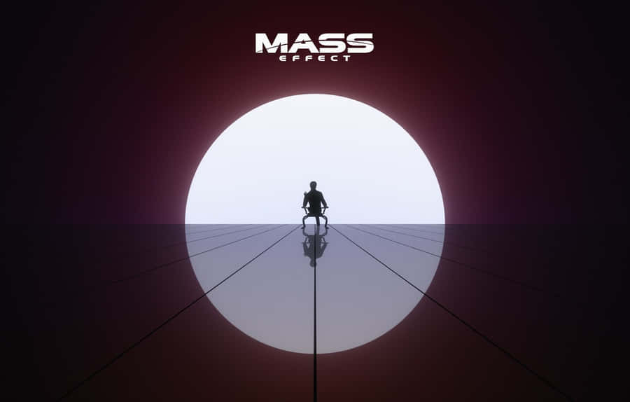 Mysterious Illusive Man Gazing Into The Depths Of Space Wallpaper