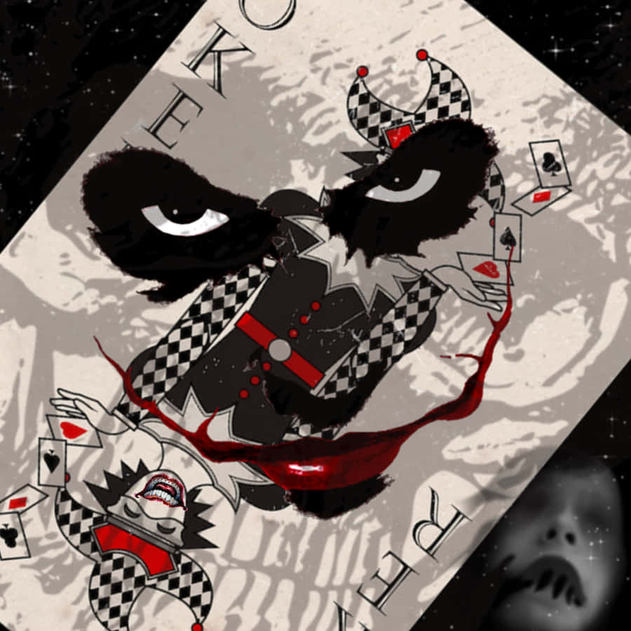 Mysterious Joker Card In A Smoky Atmosphere Wallpaper