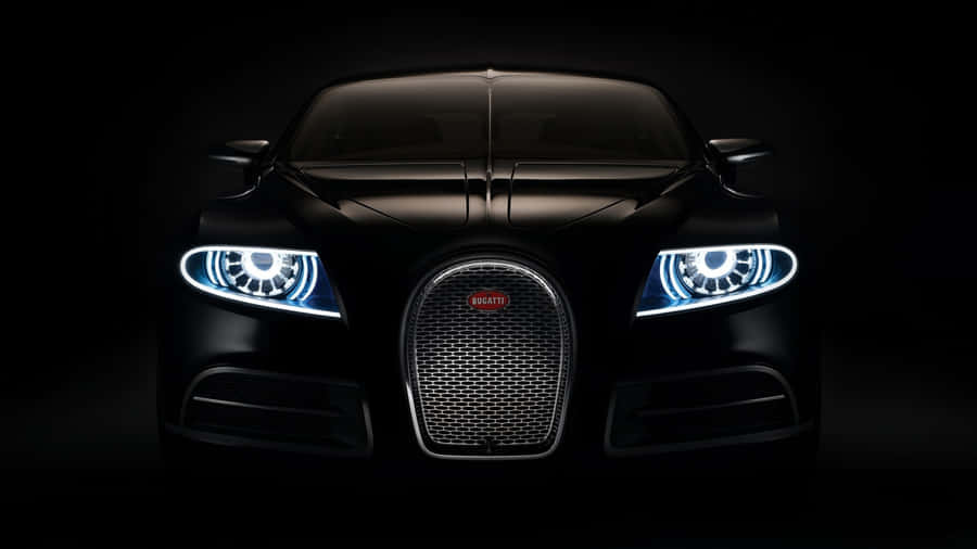 Mysterious Luxury Car Front View Wallpaper
