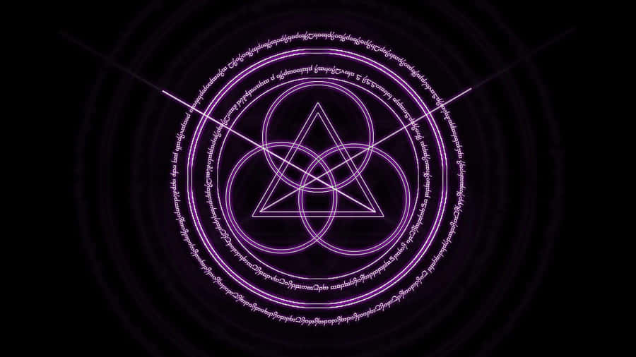 Mysterious Occult Symbolism On A Dark Wallpaper Wallpaper