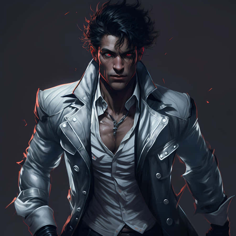 Mysterious Red Eyed Man Wallpaper