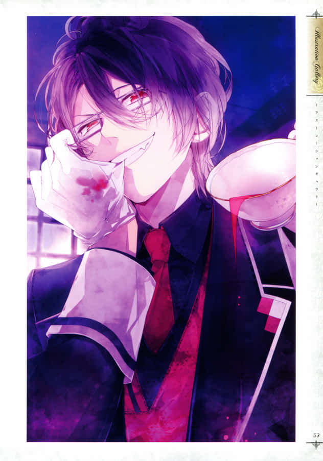 Mysterious Reiji Sakamaki In Diabolik Lovers Anime Wallpaper