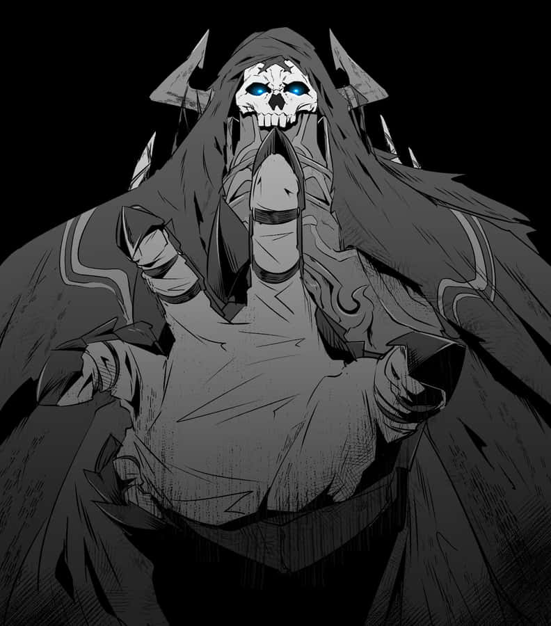 Mysterious_ Skull_ Figure_ Artwork Wallpaper