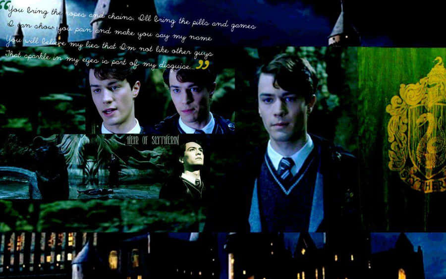 Mysterious Tom Riddle In His Slytherin Days Wallpaper