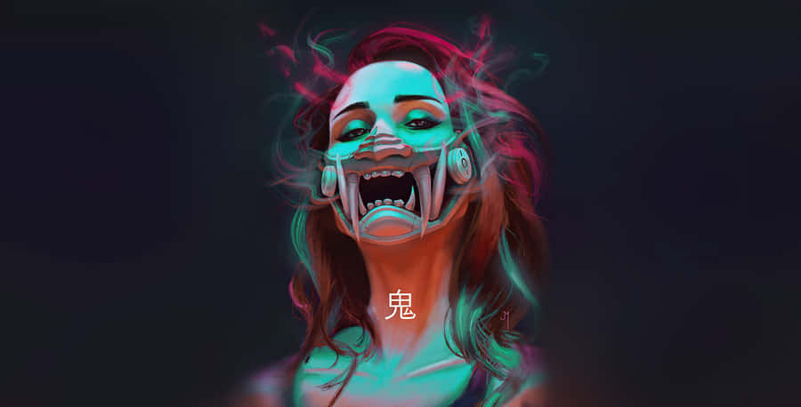 Mysterious Yokai Creatures In The Enchanted Forest Wallpaper