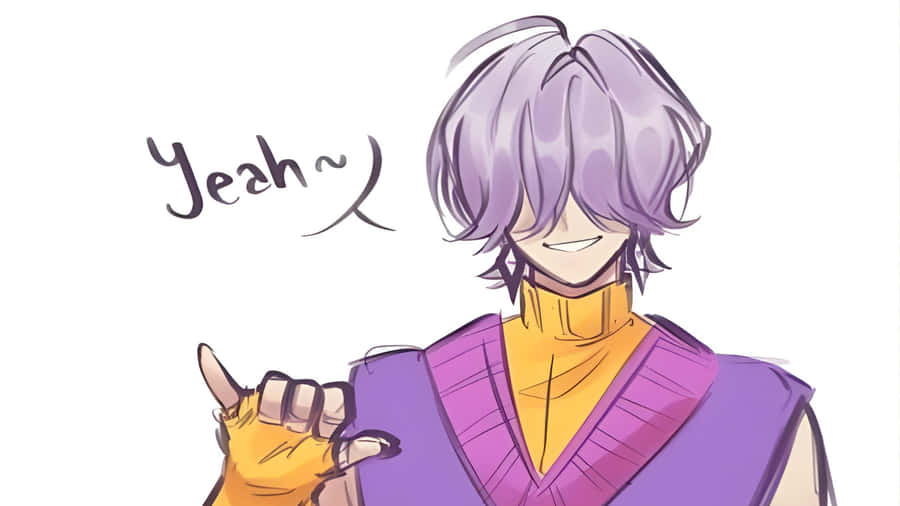 Mystery Saja Confident Pose Wallpaper