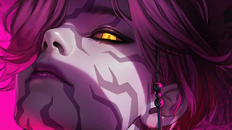 Mystery Saja Intense Gaze Wallpaper