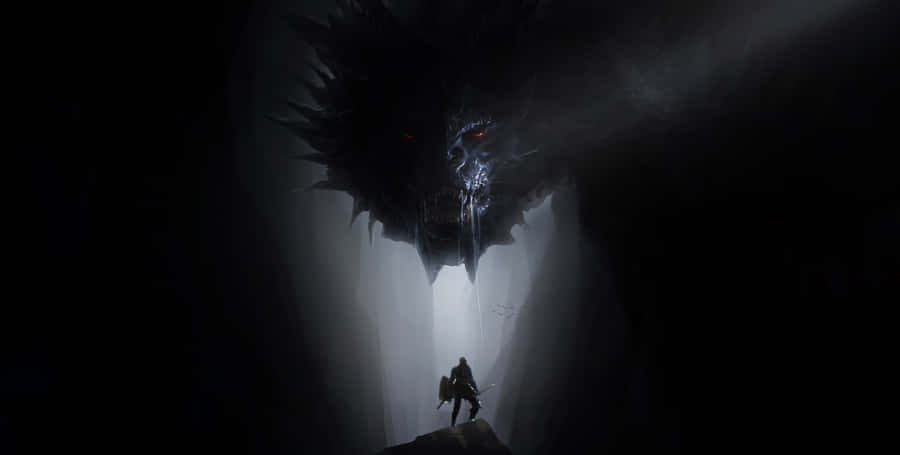 Mystic Dark Creature In The Shadows Wallpaper