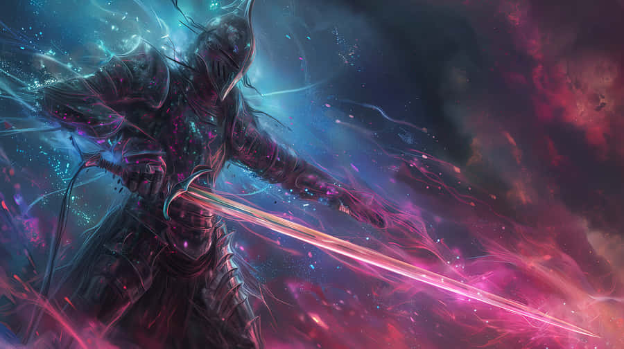 Mystic_ Warrior_ Casting_ Spell Wallpaper