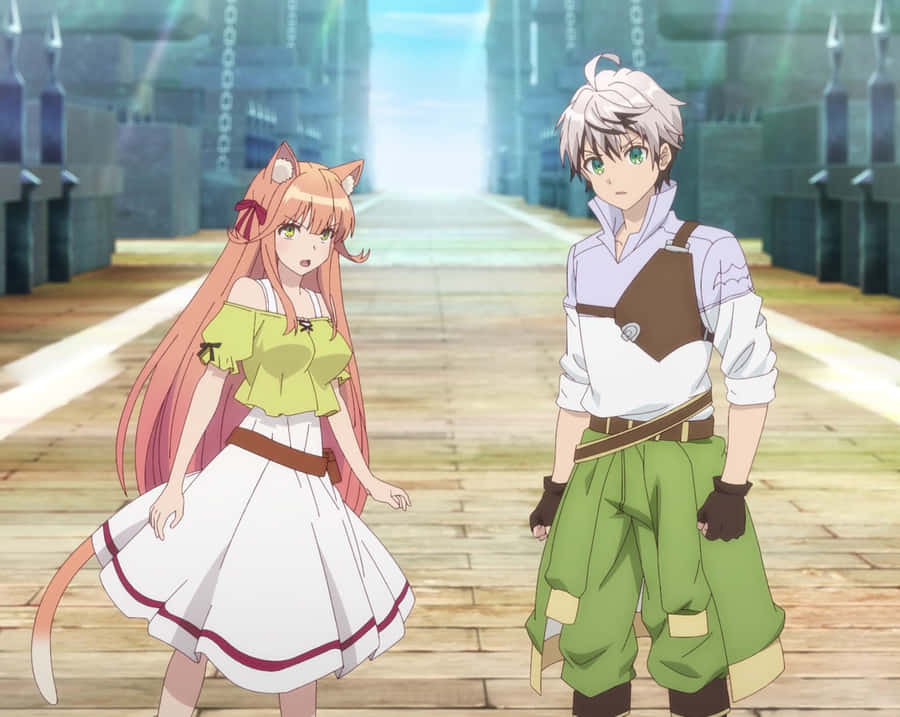 Mystical Beast Tamer In A Magical Forest Wallpaper