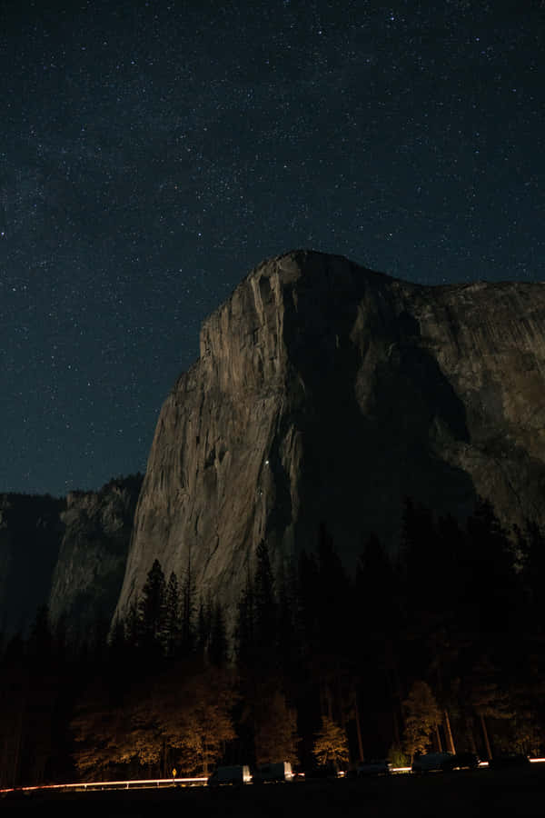 Mystical Dark Mountain Wallpaper