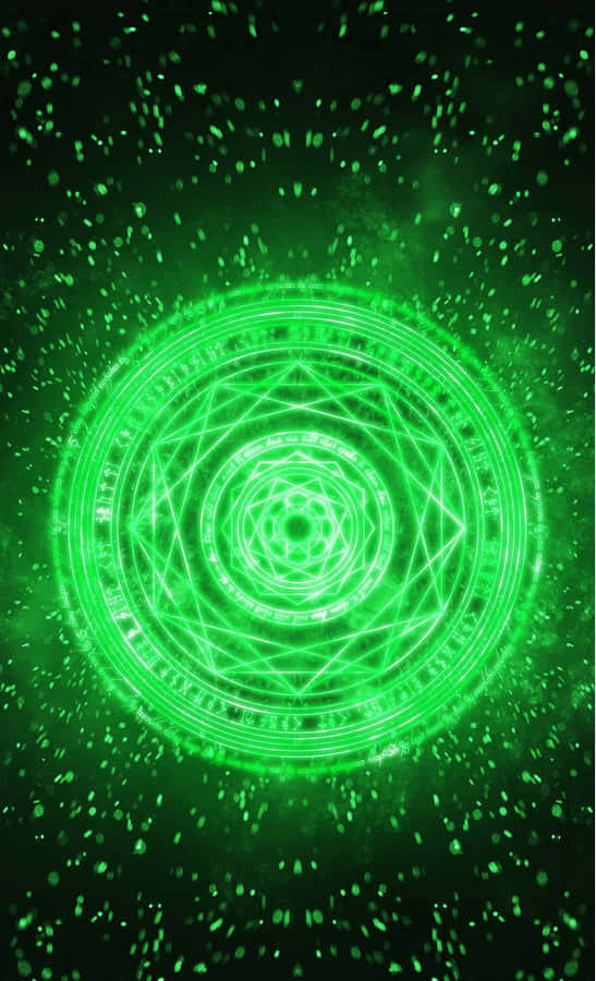 Mystical_ Green_ Time_ Portal Wallpaper