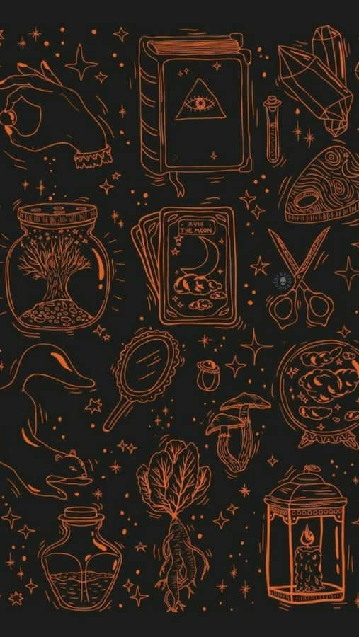 Mystical_ Halloween_ Lockscreen_ Art Wallpaper