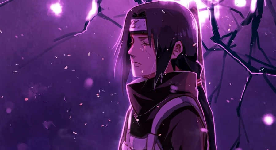 Mystical Itachi Uchiha Nightfall Wallpaper