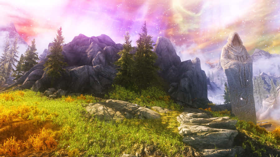 Mystical Landscape Of Sovngarde Wallpaper
