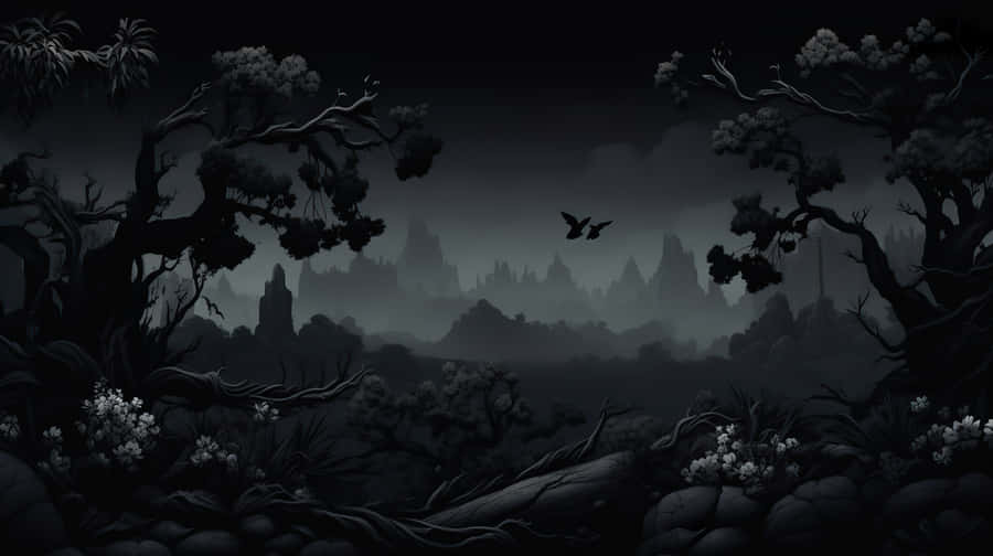 Mystical_ Night_ Forest_ Scene_ H D Wallpaper