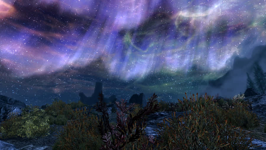 Mystical Sovngarde Skies Wallpaper