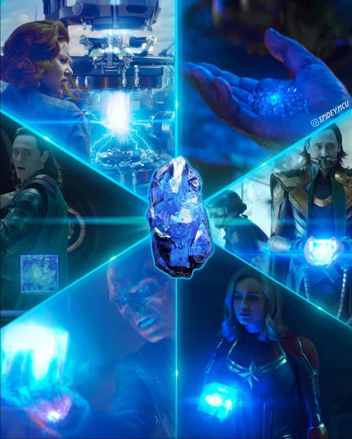 Mystical Space Stone Unleashing Cosmic Power Wallpaper