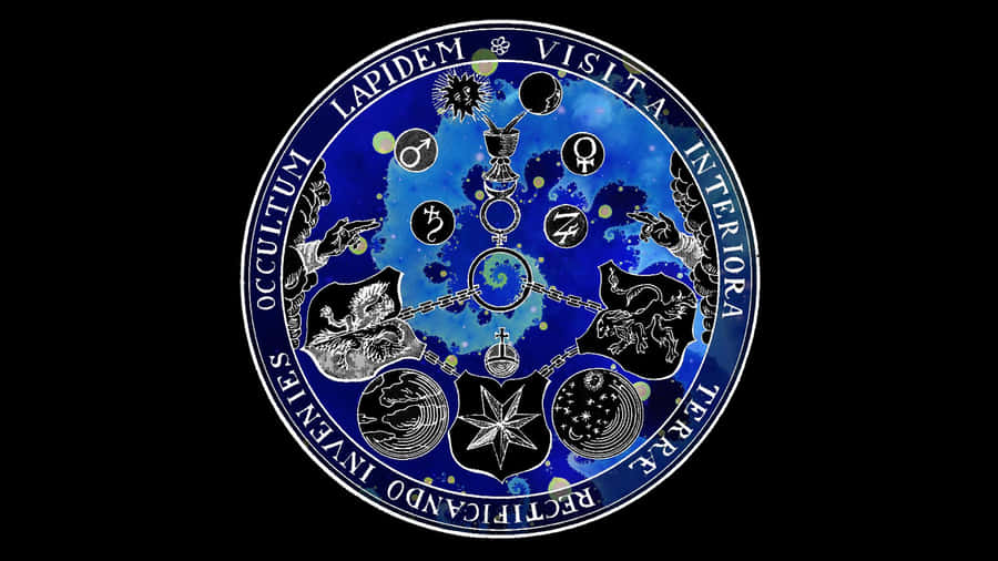 Mystical Symbols Of Alchemy Wallpaper
