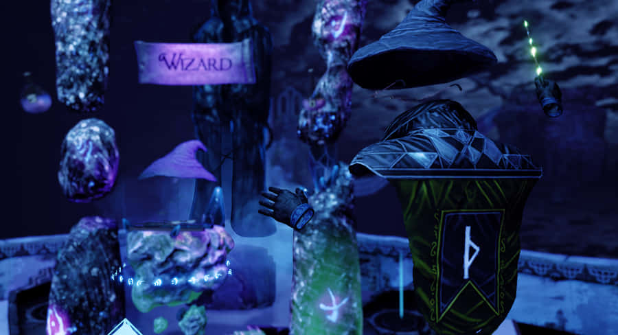 Mystical_ Wizard_ Workshop Wallpaper