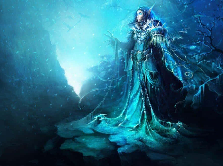 Mystical_ World_of_ Warcraft_ Mage Wallpaper