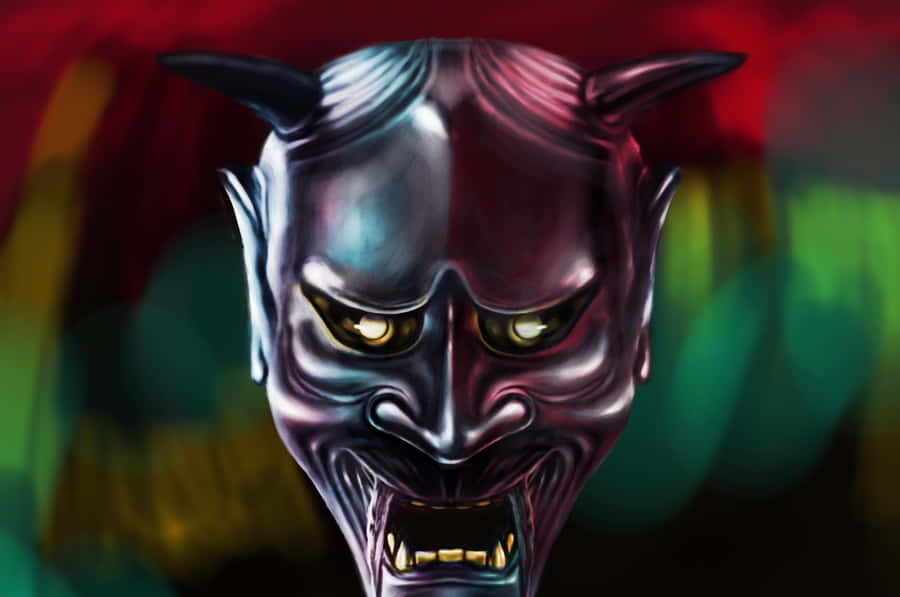 Mystical Yokai Gathering In A Japanese Forest Wallpaper