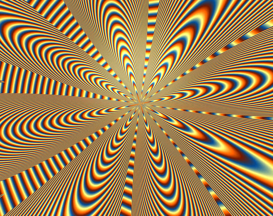 Mystifying Spiral Optical Illusion Wallpaper