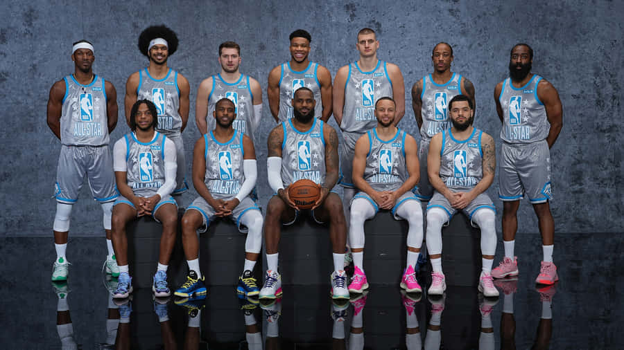 N B A All Star Team Portrait2023 Wallpaper