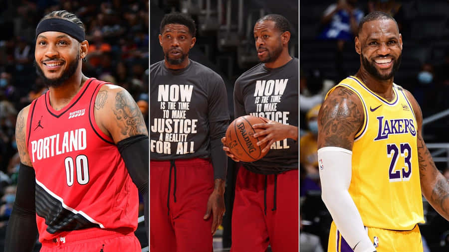 N B A Players Collage Wallpaper