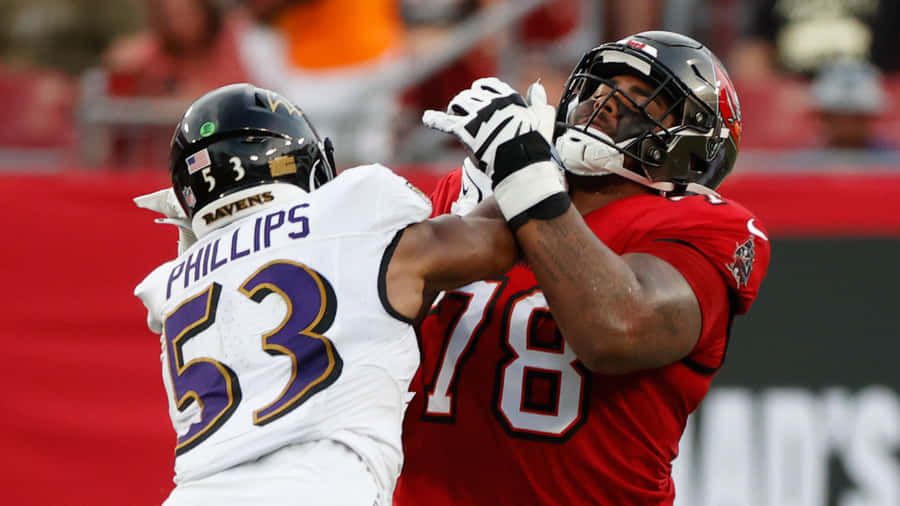 N F L Block Action Wirfsvs Phillips Wallpaper