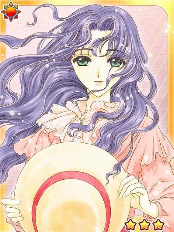 Nadeshiko Kinomoto Being Elegant In Traditional Japanese Kimono Wallpaper