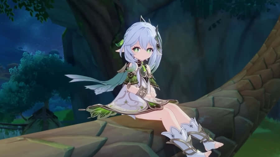 Nahida Forest Rest Wallpaper