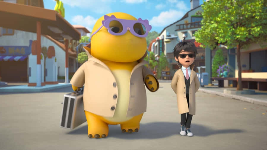Nailoong And Friend Stylish Stroll Wallpaper