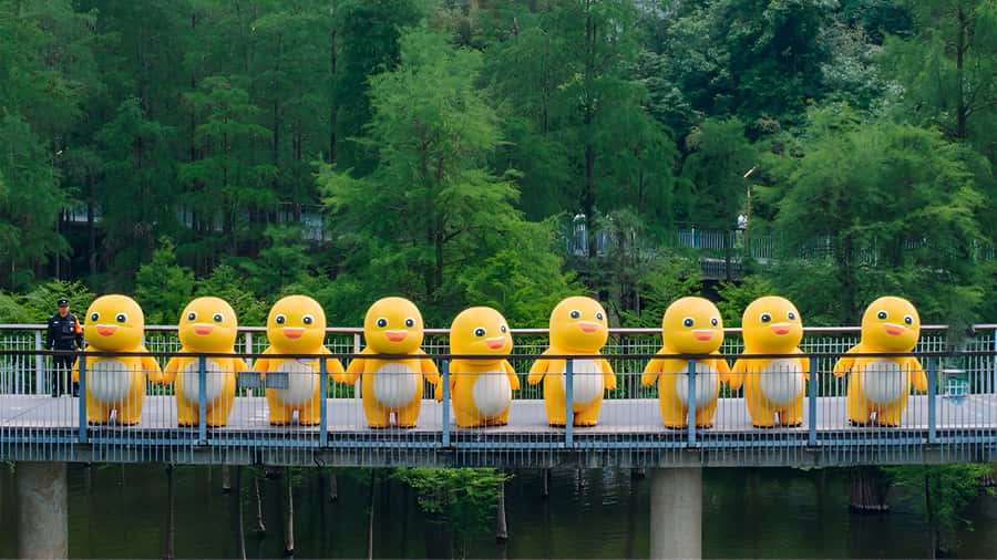 Nailoong Rubber Duck Parade Wallpaper