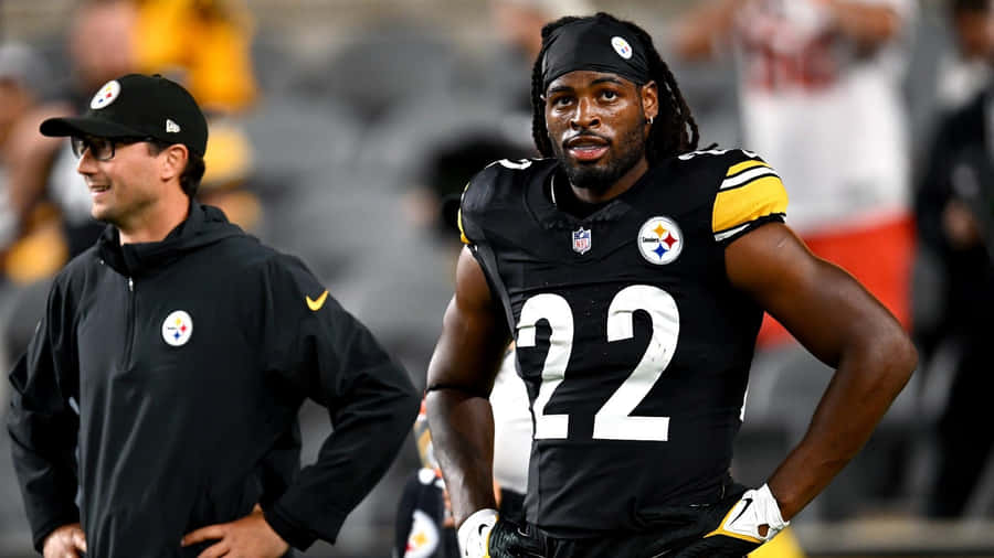 Najee Harris Pittsburgh Steelers Sideline Wallpaper
