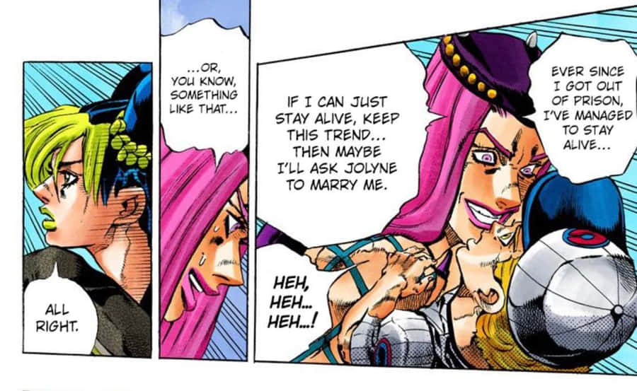 Narciso Anasui, The Iconic Jojo's Bizarre Adventure Character Wallpaper