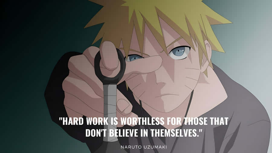 Naruto Hard Work Quote Wallpaper