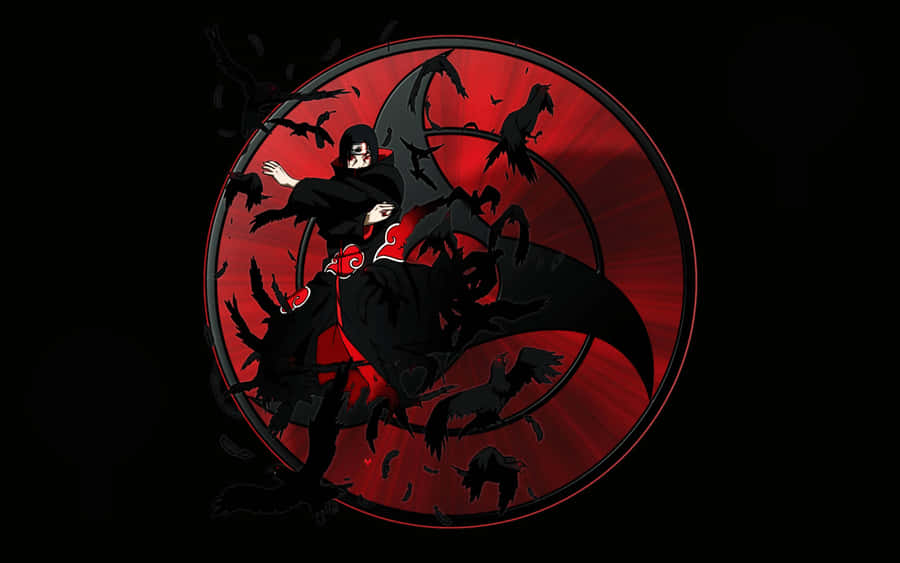 Naruto Itachi Controlling His Ravens Wallpaper