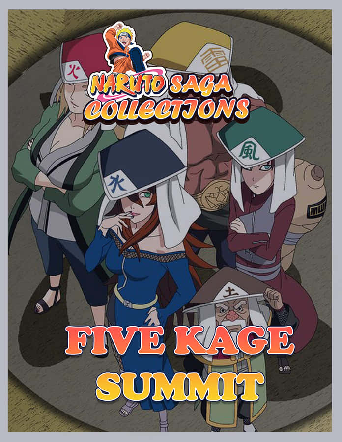 Naruto Kage: The Strongest Leaders Of The Hidden Villages Together Wallpaper