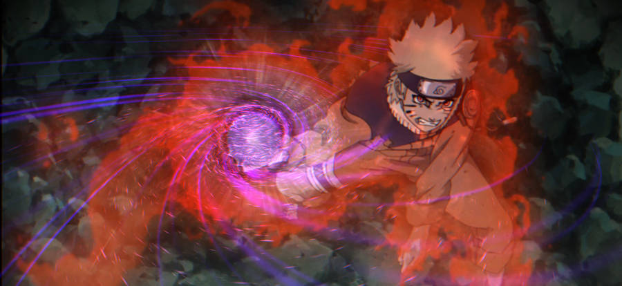 Naruto Performing The Rasengan Wallpaper