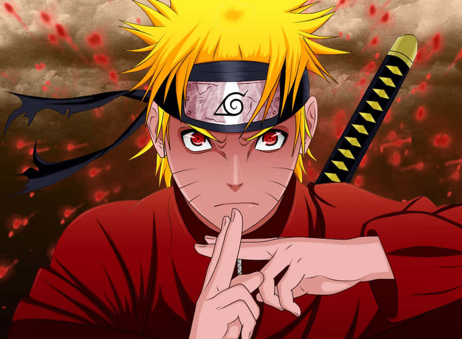 Naruto_ Uzumaki_ Red_ Background Wallpaper